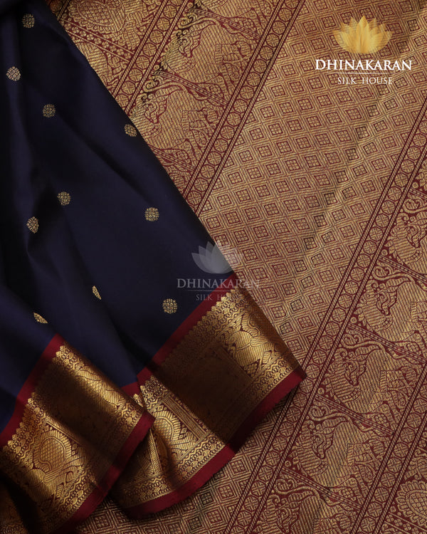 Navy Blue Kanjivaram-sau4076