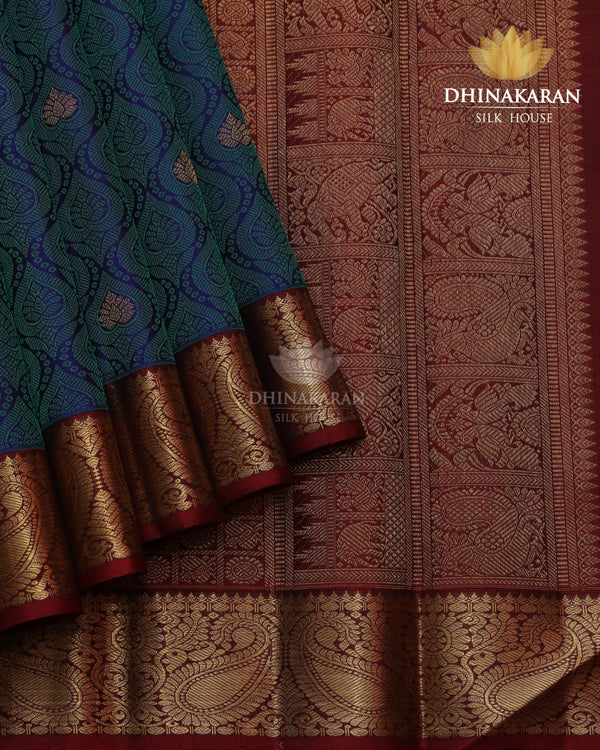 Peacock Colour Kanjivaram-sau2520