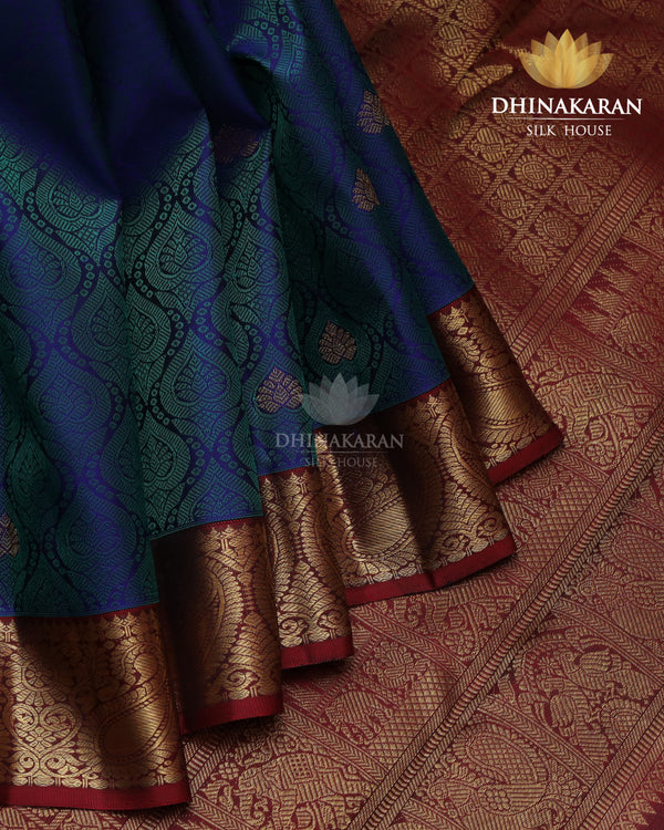 Peacock Colour Kanjivaram-sau2520