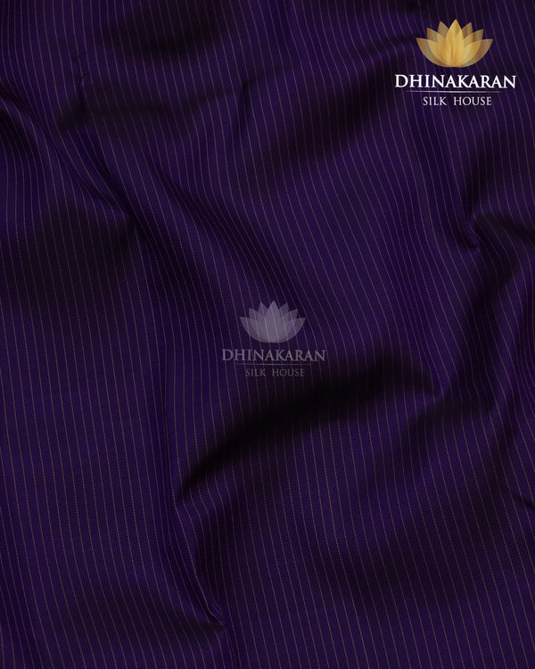 Purple Pin Stripe Kanjivaram-sar4000