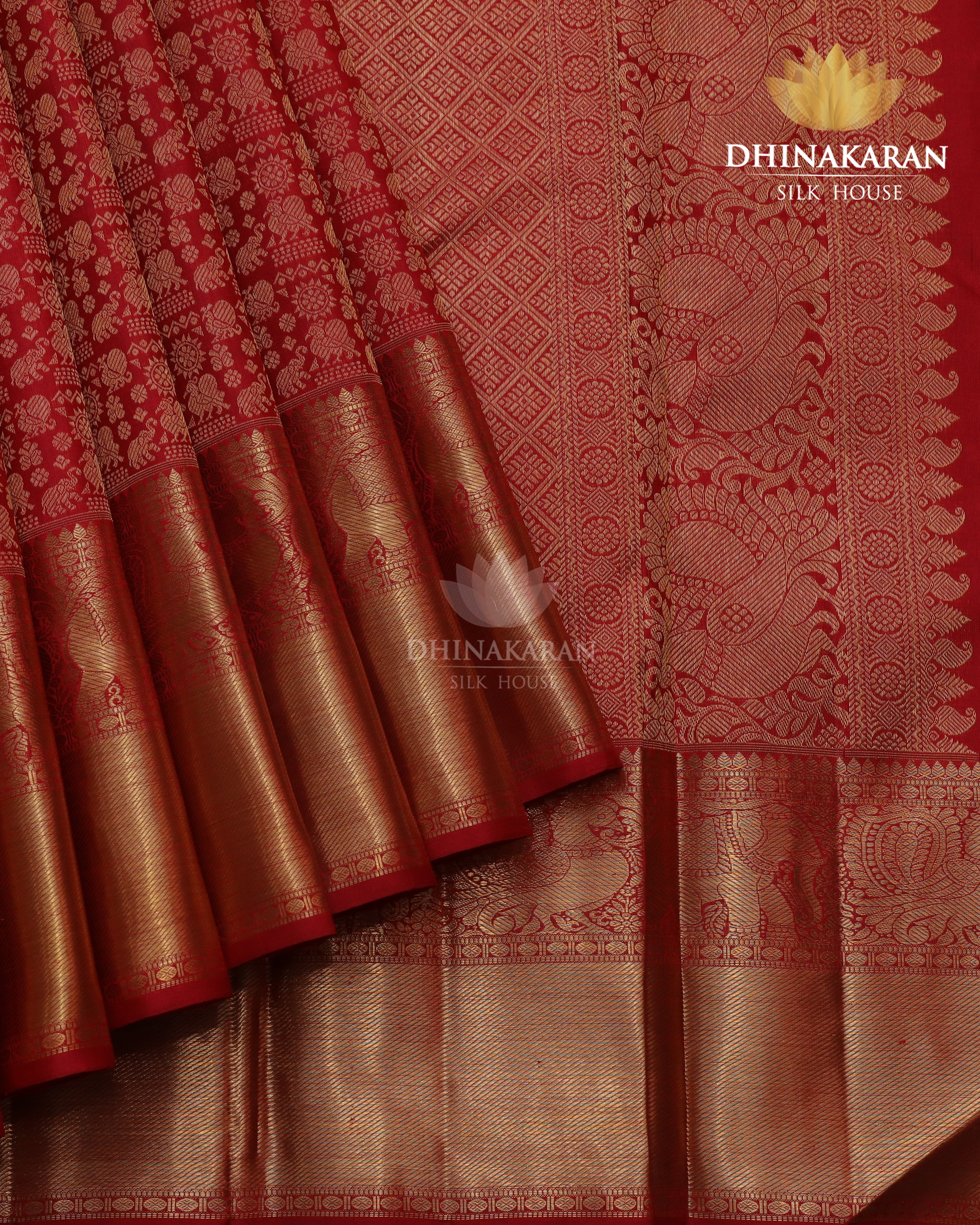 Red Brocade Kanjivaram-sv422