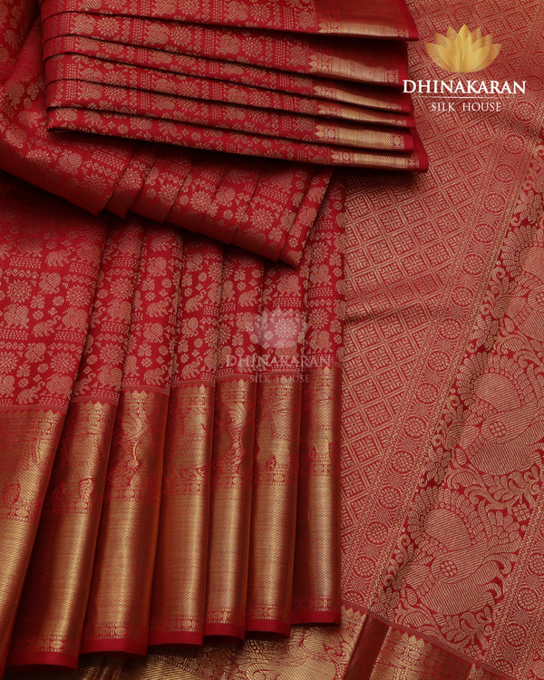 Red Brocade Kanjivaram-sv422