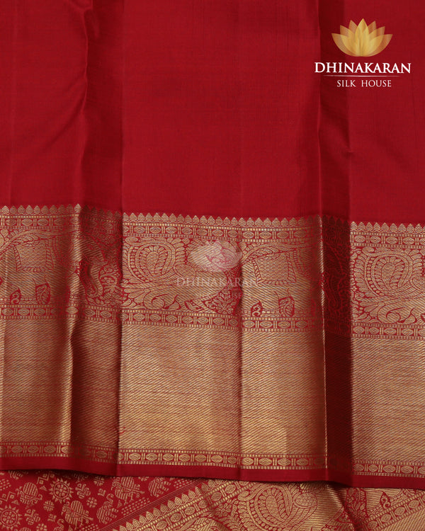 Red Brocade Kanjivaram-sv422