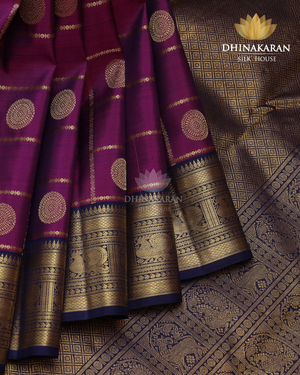 Brinjal Purple Kanjivaram-sau2516