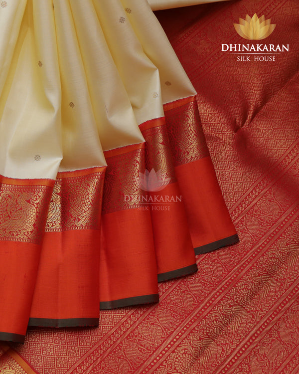 Cream Colour Kanjivaram-sau2572