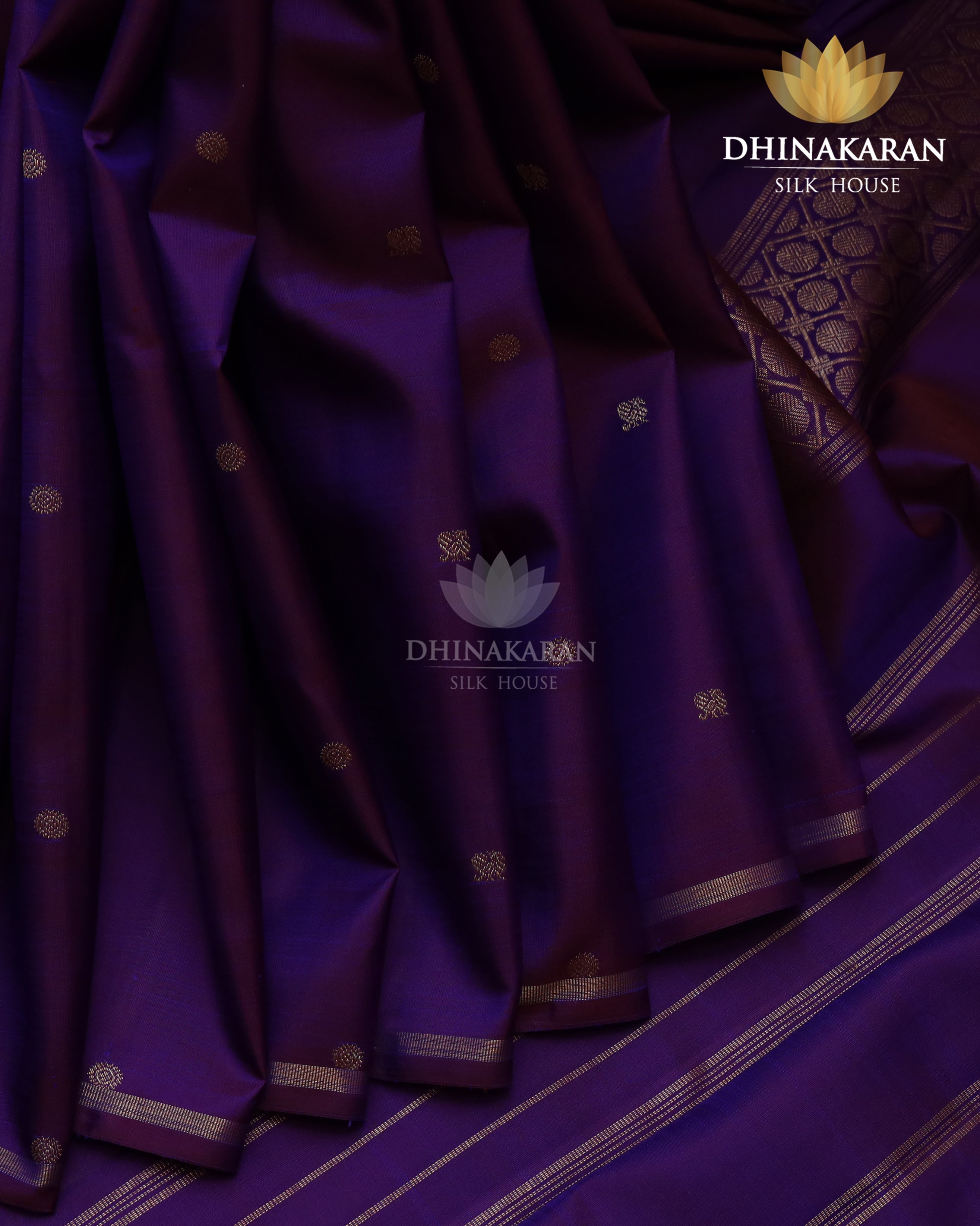 Purple Borderless Kanjivaram-sar3094