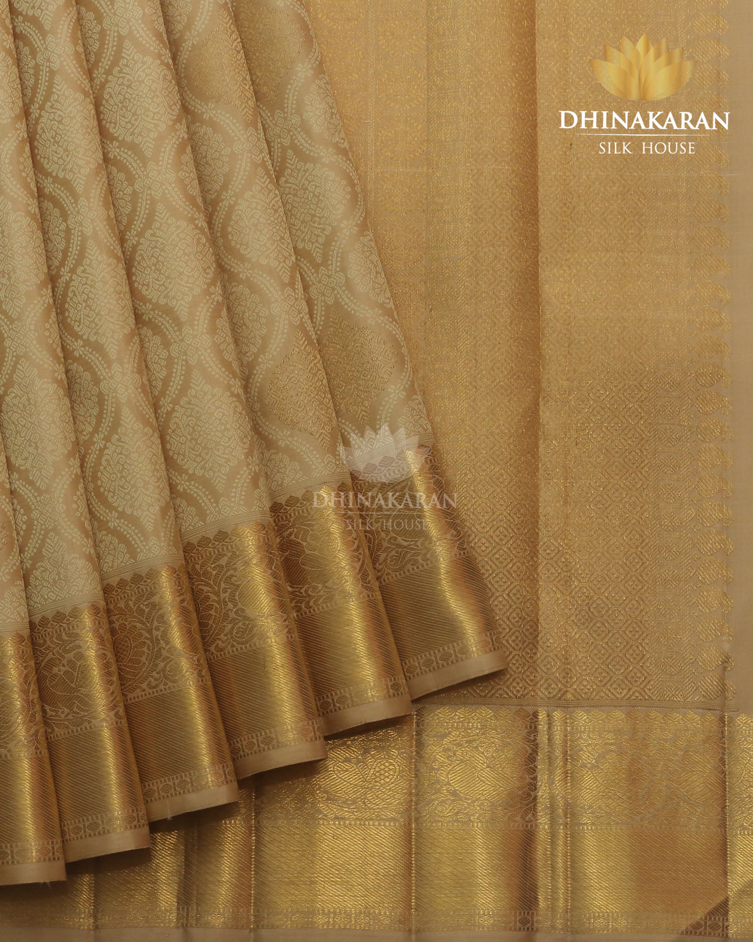 Beige Kanjivaram-sau956