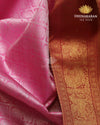 Candy Pink Kanjivaram Brocade With Kataam Butta   - SV 16